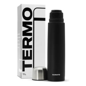 Termo Bala Sumate 1 L Acero Inoxidable Negro