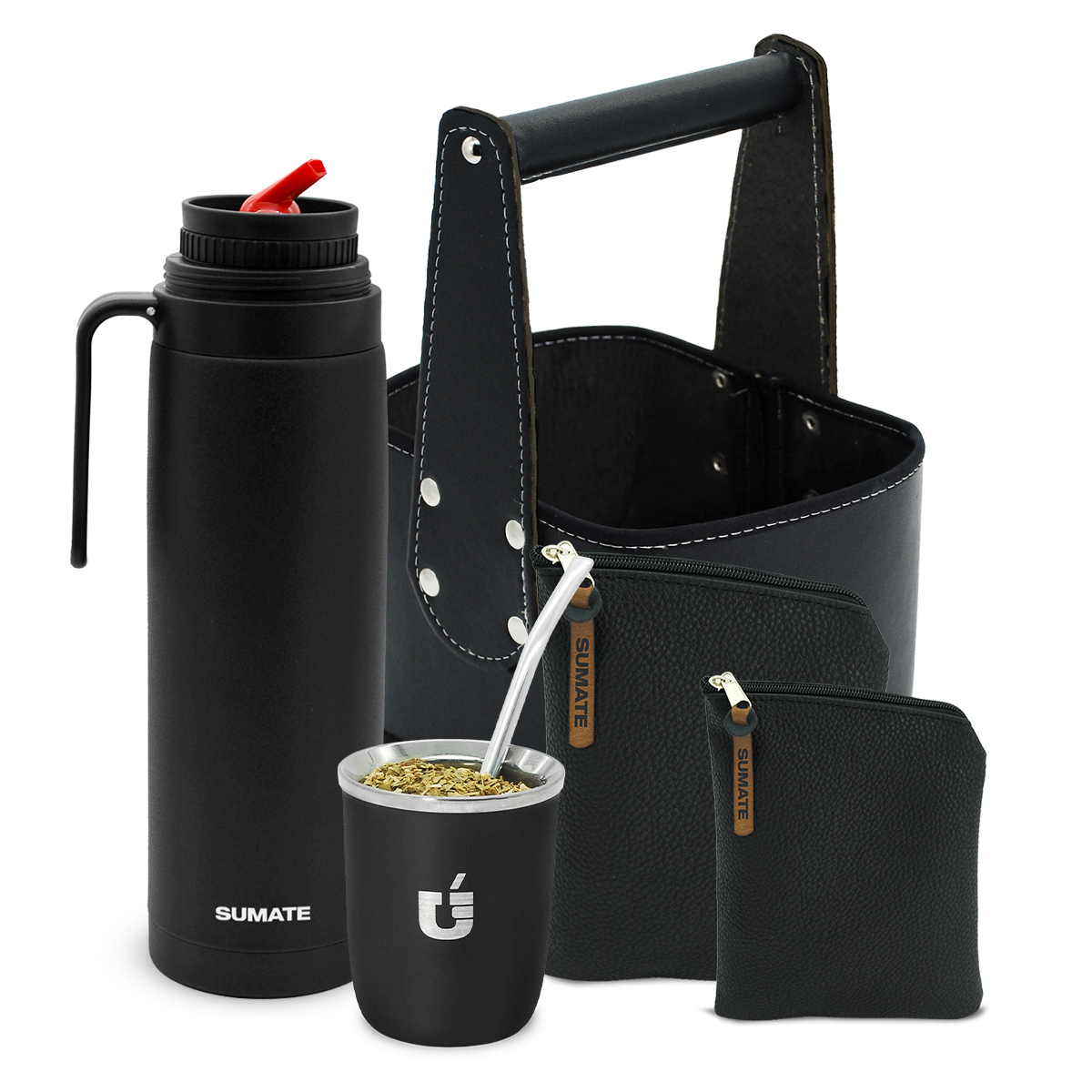 Termo Media Manija, Mate Viajero, Estuches y Canasta Rígida