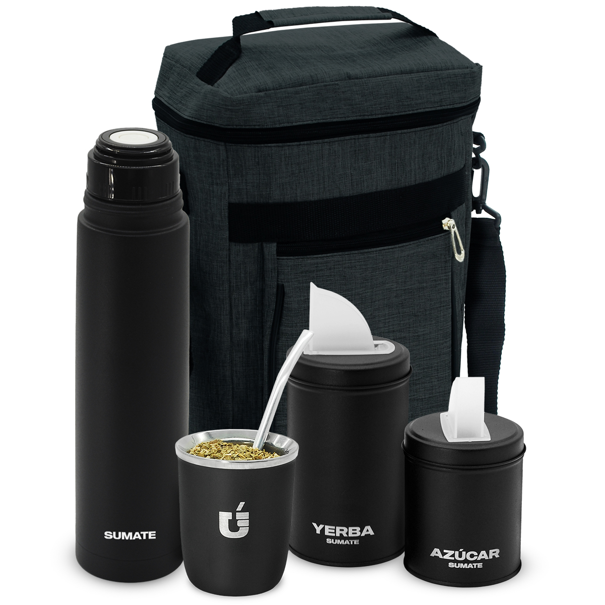 Termo, Mate Viajero, Latas y Mochila