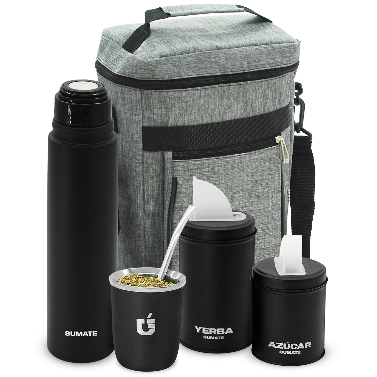 Termo, Mate Viajero, Latas y Mochila