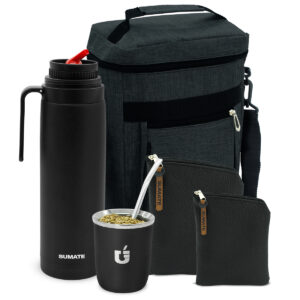 Termo Media Manija, Mate Viajero, Estuches y Mochila
